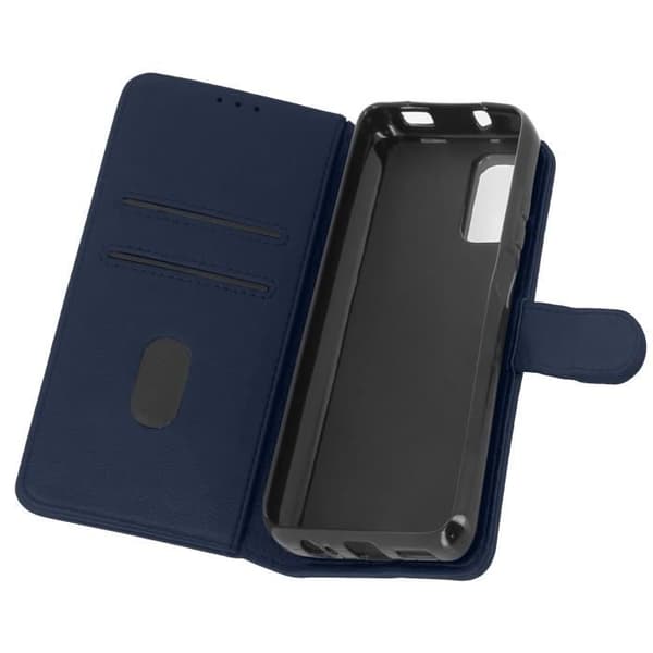 Etui - Xiaomi - Redmi Note 10 / 10s - Skydd - Kortficka - Videostöd - Blå