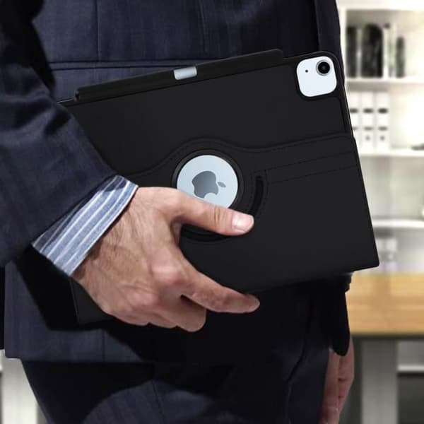 Apple iPad Air 2020 skal - AVIZAR - 360° roterande stativfunktion - Svart