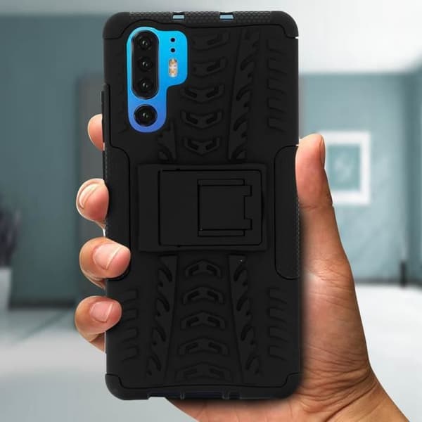 Coque - AVIZAR - P30 Pro - Hybrid skydd - Stötsäker - Inbyggt videostöd