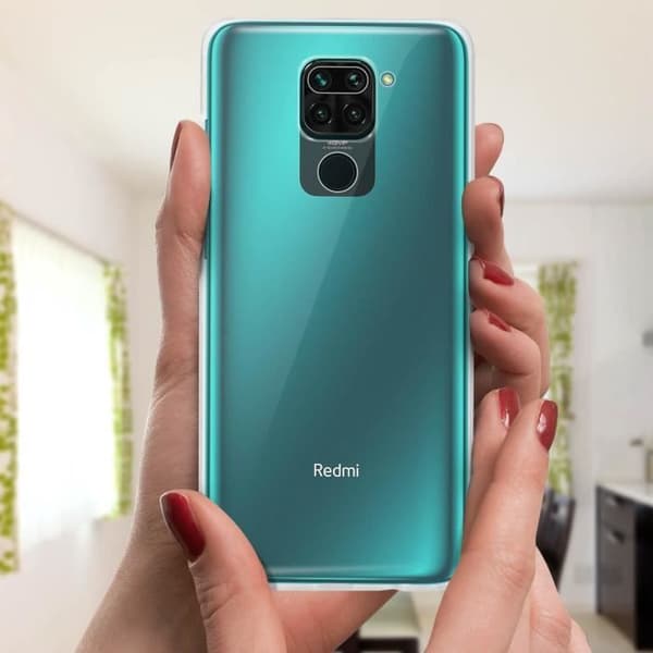 Skyddsfodral - Xiaomi - Redmi Note 9 - Hårt bak - Mjuk front - Vit