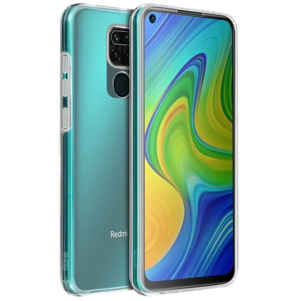 Skyddsfodral - Xiaomi - Redmi Note 9 - Hårt bak - Mjuk front - Vit