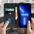 Miniatyrbild 3 av 4: Hölster - Apple - iPhone 13 Pro Max - Fodral Folio - Videostöd - Kortfack - Svart