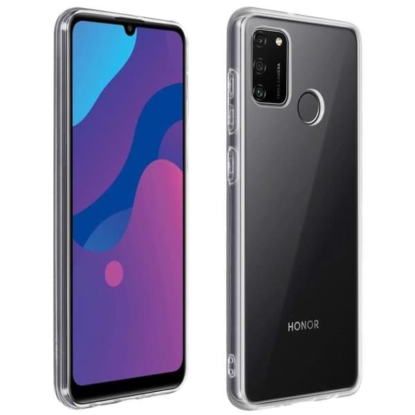 Skydd - AVIZERA - Honor 9A - Flexibelt Silikongel - Ultrafin - Lätt - Transparent Vit