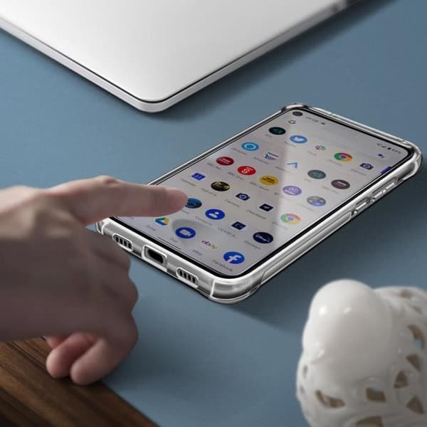 Pack Protection Google Pixel 4A mjukt fodral + transparent härdat glas