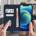 Miniatyrbild 3 av 4: Skyddsfodral - AVIZAR - iPhone 12 Mini - Kortfodral - Videostöd - Blå