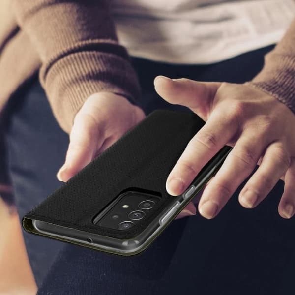 Fodral - Samsung - Galaxy A33 5G - Ekoskinn - Svart - Stödfunktion