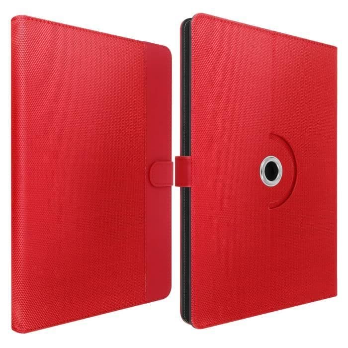 Universal tabletfodral upp till 7" interiör videostöd Soft Touch Red 7''