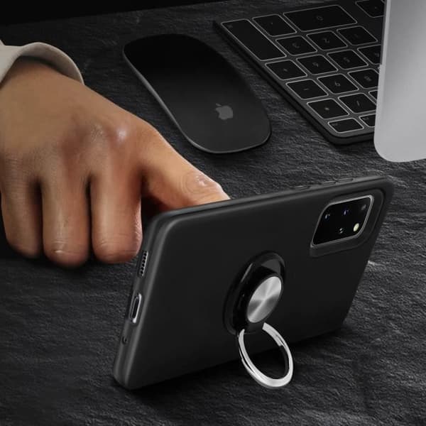 Coque Antichoc - AVIZAR - Galaxy S20 Plus - Stöd för Video - Höjda Kanter - Svart