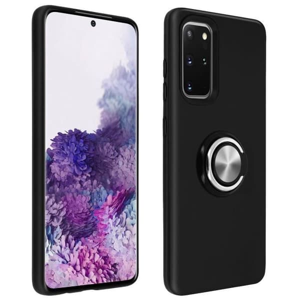 Coque Antichoc - AVIZAR - Galaxy S20 Plus - Stöd för Video - Höjda Kanter - Svart