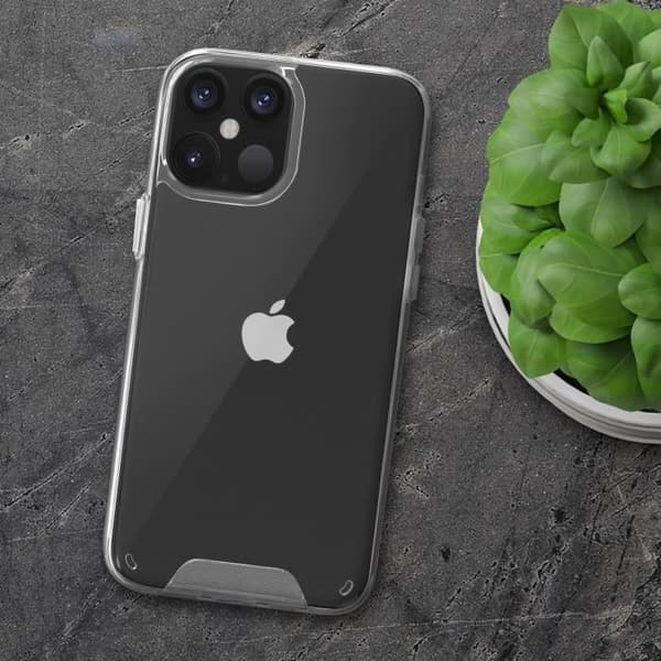 Coque - AVIZAR - iPhone 12 Mini - Stötsäker - Transparent - Silikon och Polykarbonat