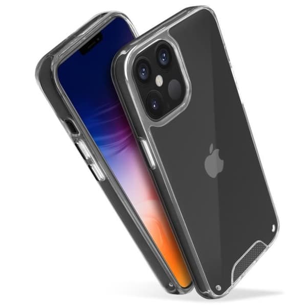 Coque - AVIZAR - iPhone 12 Mini - Stötsäker - Transparent - Silikon och Polykarbonat