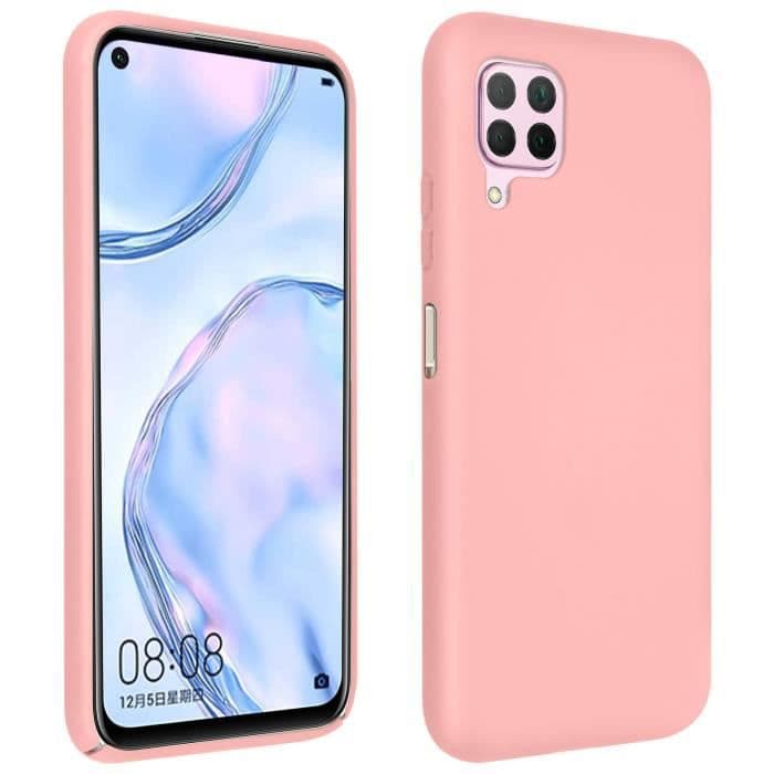 Huawei P40 Lite halvstyvt silikonfodral Soft Touch Finish Rosa
