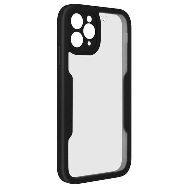 Helkåpa - AVIZAR - iPhone 11 Pro Max - Stötsäker - Plexiglas - Svart kant