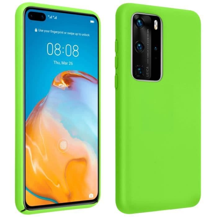 Huawei P40 Pro Fodral Halvstyvt Matt Soft Touch Finish Qi Compatible Green