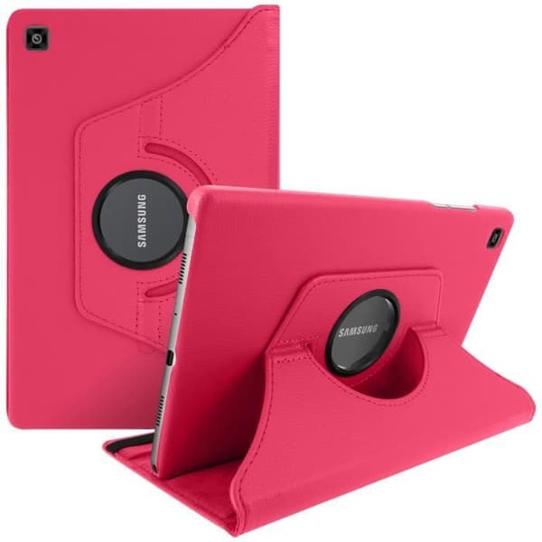 Galaxy Tab A7 10.4 2020-fodral - AVIZAR - 360° roterande stativfunktionsfodral - Fuschia Pink