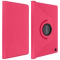 Miniatyrbild 1 av 4: Galaxy Tab A7 10.4 2020-fodral - AVIZAR - 360° roterande stativfunktionsfodral - Fuschia Pink