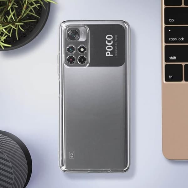 Skyddsfodral - Xiaomi - Poco M4 Pro 5G - Flexibelt - Transparent - Mjukt