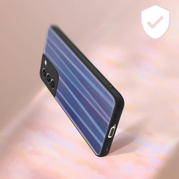 Coque - Samsung - Galaxy S21 - Holografisk - Bi-material - Silikongel skydd
