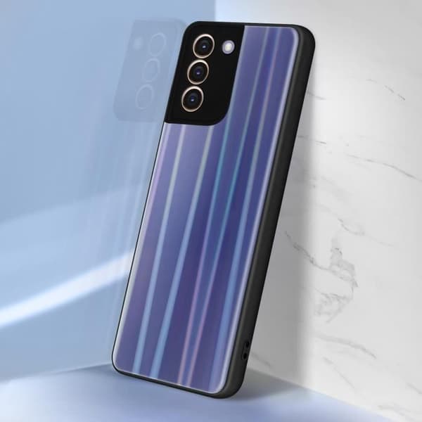 Coque - Samsung - Galaxy S21 - Holografisk - Bi-material - Silikongel skydd