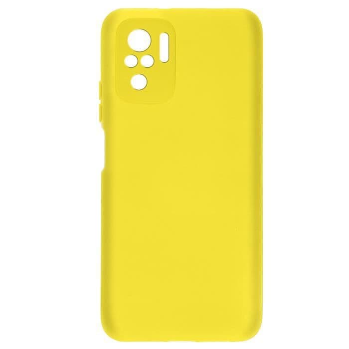 Fodral Xiaomi Redmi Note 10 och Redmi Note 10s Halvstyv Soft Touch Fin Gul