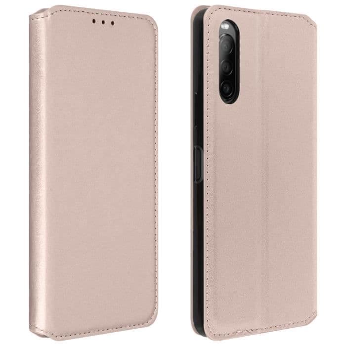 Sony Xperia 10 Case 2 Smal och elegant stativ Funktionskorthållare Rose Gold