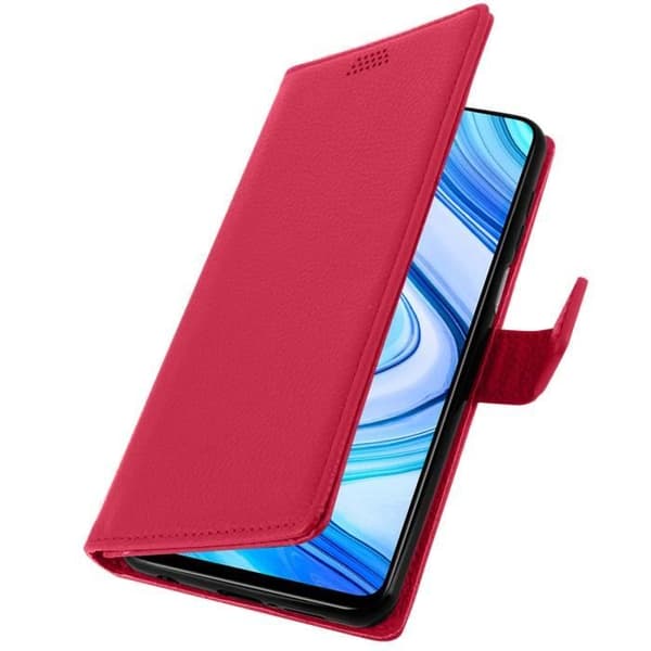 Housse Folio - AVIZAR - Xiaomi Redmi Note 9S/9 Pro/9 Pro Max - Silikongel - Rosa - Magnetisk