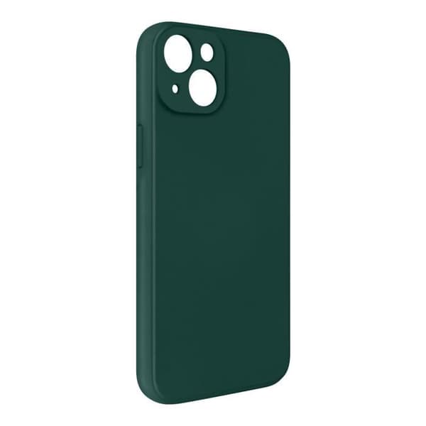 iPhone 13-fodral - AVIZAR - Semi-rigid - Mjuk silikon - Soft Touch-finish - Matt grön