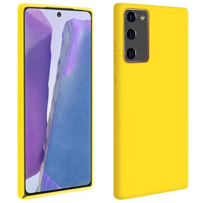 Galaxy Note 20 Fodral Halvstyv Soft Touch-kompatibel QI Gul Gul