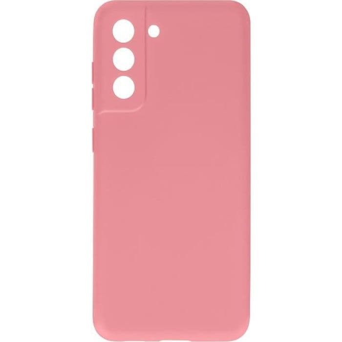 Samsung Galaxy S21 FE Halvstyvt silikonfodral Soft Touch Finish Blekrosa