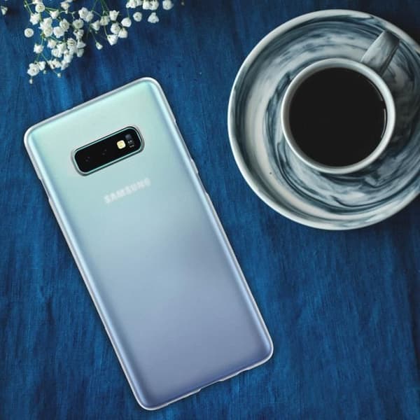 Coque - Galaxy - S10 Lite - Mjuk - Ultra-tunn - Anti-spår - Frostvit
