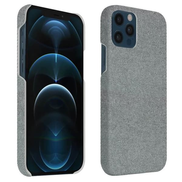 iPhone 12 / 12 Pro Fodral Styvt tyg Finish Anti-fingeravtryck Tvättbar röd