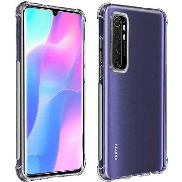 Flexibel skal - Xiaomi - Mi Note 10 Lite - Transparent - Inbyggd ställning - Original struktur