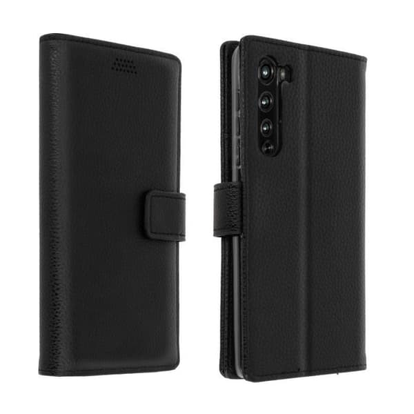 Motorola Edge-fodral - AVIZAR - Kortfack med videostöd - Svart handledsrem