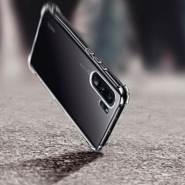 Fodral - AVIZAR - Huawei P30 Pro - Förstärkta hörn - Flexibel gel silikon - Vit