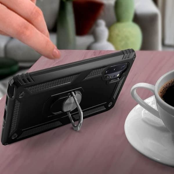 Coque - AVIZAR - Galaxy Note 10 Plus - Bi-materialer - Hård och Mjuk - Stöd för Videor