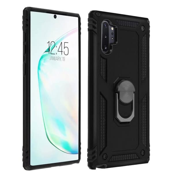 Coque - AVIZAR - Galaxy Note 10 Plus - Bi-materialer - Hård och Mjuk - Stöd för Videor