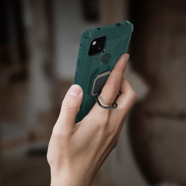 Coque - Google - Pixel 4A - Flexibel - Stötsäker - Metallring För Videostöd