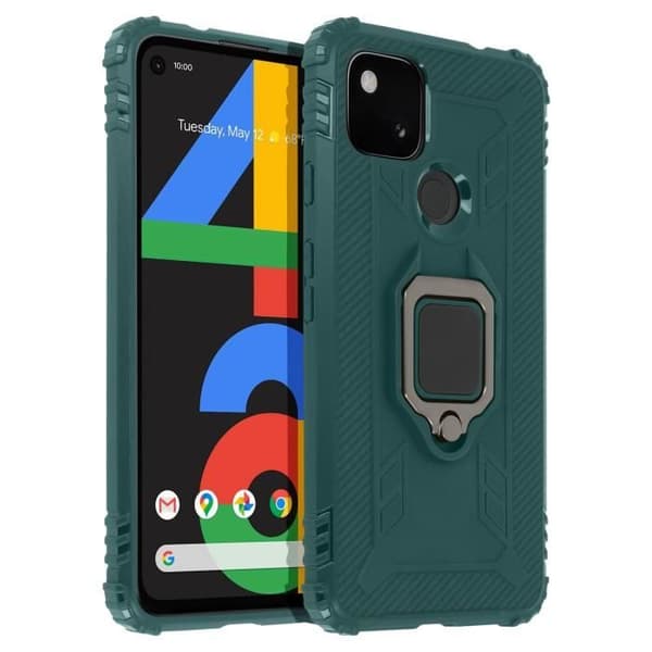 Coque - Google - Pixel 4A - Flexibel - Stötsäker - Metallring För Videostöd
