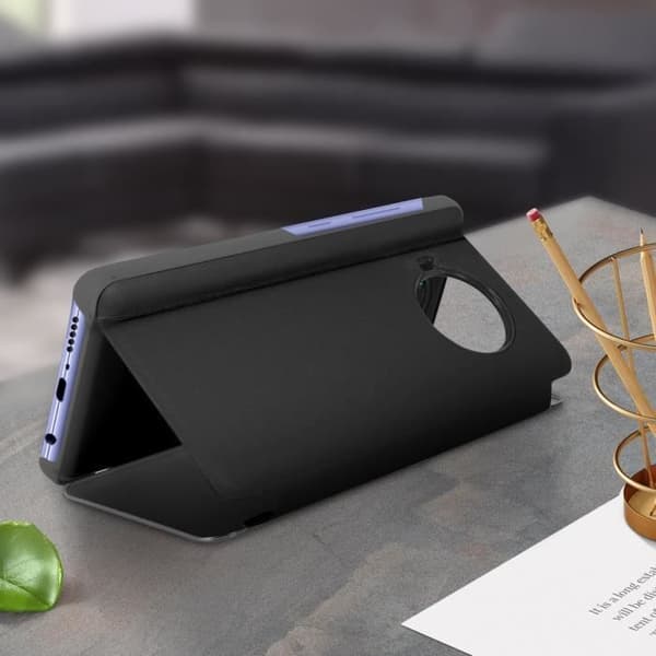 Hus - Xiaomi - Mi 10T Lite - Genomskinlig lock - Spegeldesign - Svart