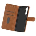 Miniatyrbild 1 av 4: Etui för Samsung Galaxy S21 Plus - AVIZAR - Skydd med kortfack och ställfunktion - Brun