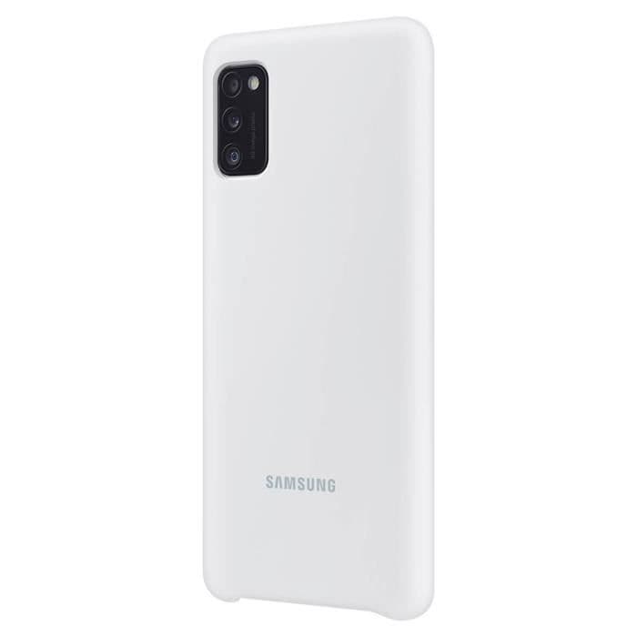Fodral Samsung A41 Halvstyv Soft Touch Silikon Skal Original Vit
