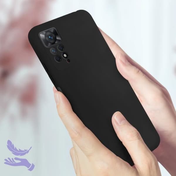 Coque - AVIZAR - Xiaomi Redmi Note 11 Pro - Semi-rigide - Soft-touch - Fin svart