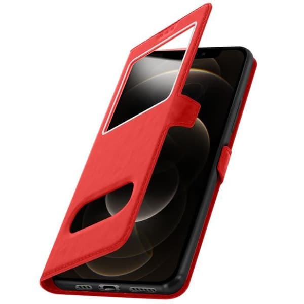 Skal - Apple - iPhone 12 / 12 Pro - Helt fodral - Silikon - Röd - Videostöd