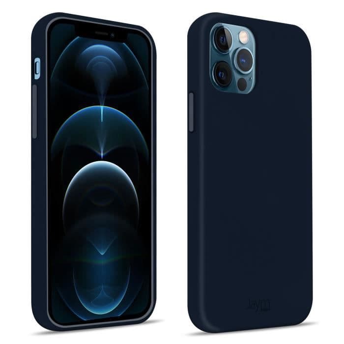 Apple iPhone 12 Pro Max Fodral Premium Silikon Soft Touch Mjuk känsla Jaym Blå Blå
