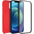 Miniatyrbild 1 av 4: Coque - Apple - iPhone 12 / 12 Pro - Hård Bakre Skydd - Mjuk Framsida - Röd