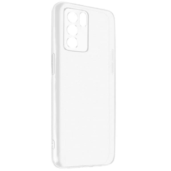 Skyddshud - Oppo - Reno 6 Pro - Mjuk - Transparent Vit - Tunn och Lätt