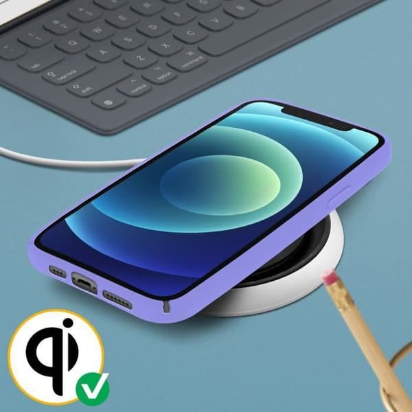 Coque - Apple - iPhone 12 Pro Max - Semi-rigid - Silikon - Lila
