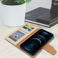 Miniatyrbild 3 av 4: Skal Apple iPhone 12 / 12 Pro Wallet Folio Fodral Gyllene Stativ Funktion Gul