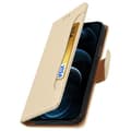 Miniatyrbild 2 av 4: Skal Apple iPhone 12 / 12 Pro Wallet Folio Fodral Gyllene Stativ Funktion Gul