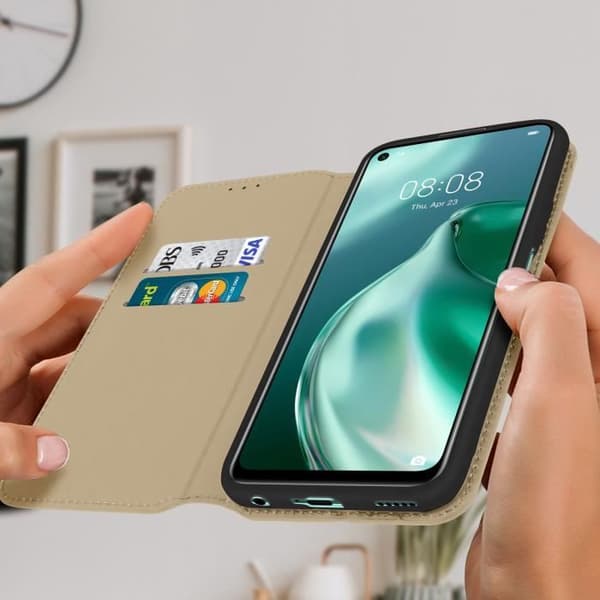 Housse - Huawei - P40 Lite 5G - Ekologiskt läder - Magnetisk flap - Stöd-funktion